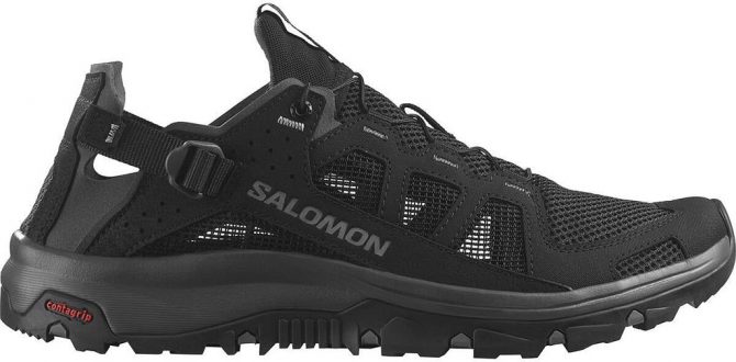 a product photo of the salomon techamphibian water shoe, which won our pick for the best overall water shoe.