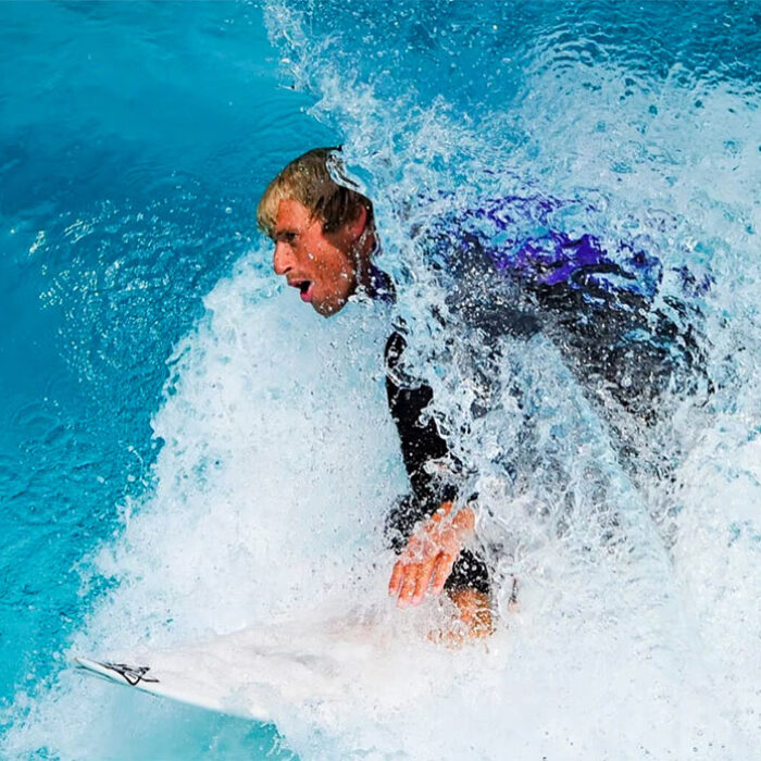 wave pool surfing in New Zealand
