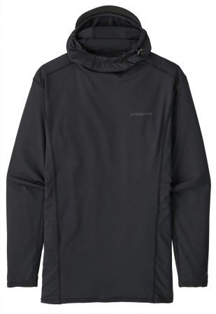 A product shot of the Patagonia R0 hoody rashguard and surf shirt