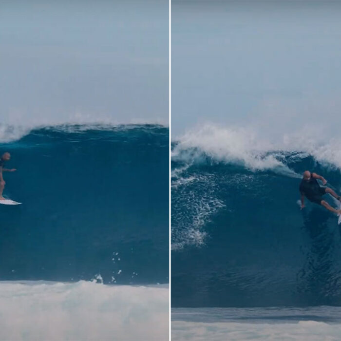 Bobby Martinez surfing Cloudbreak