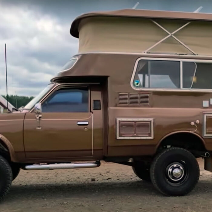 Check Out This Toyota 4x4 With a Cherry Chinook Pop-Up Camper
