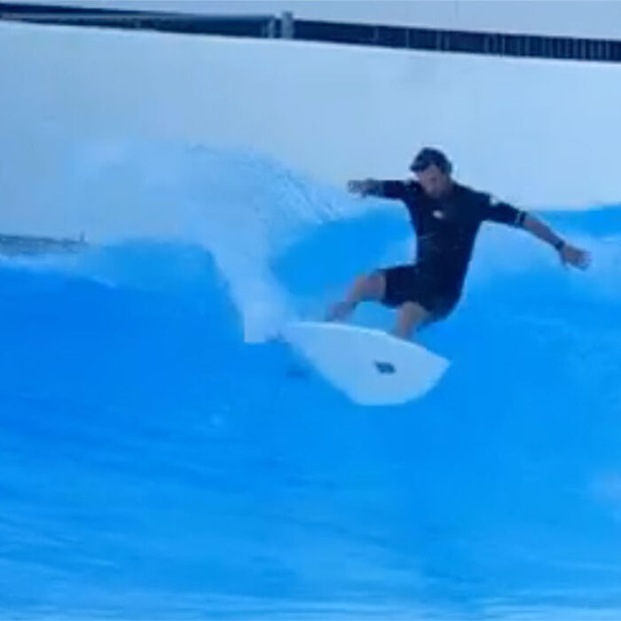 Chris Hemsworth surfing Alaia Bay