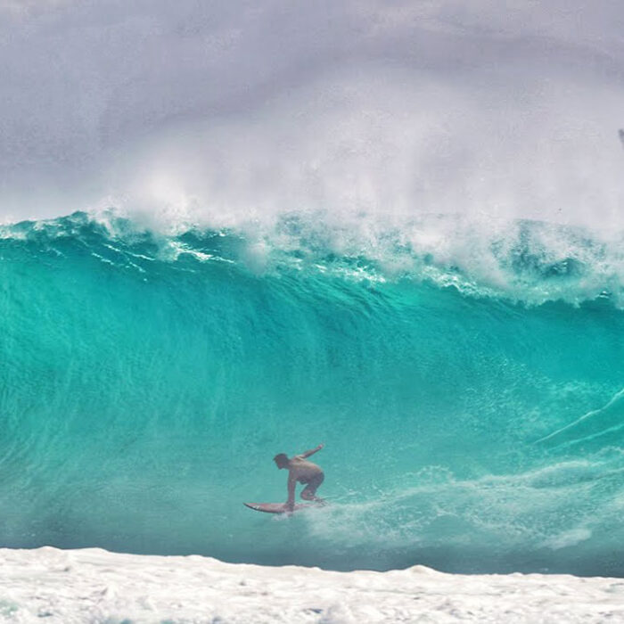 Koa Smith surfing Lance's Right