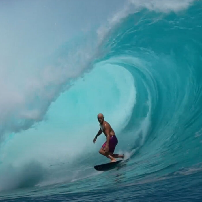Kelly Slater surfing Kandui