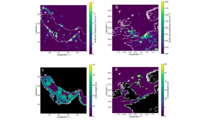 New Oceanic Atlas shows How Artificial Light Is Polluting the Seas at Night