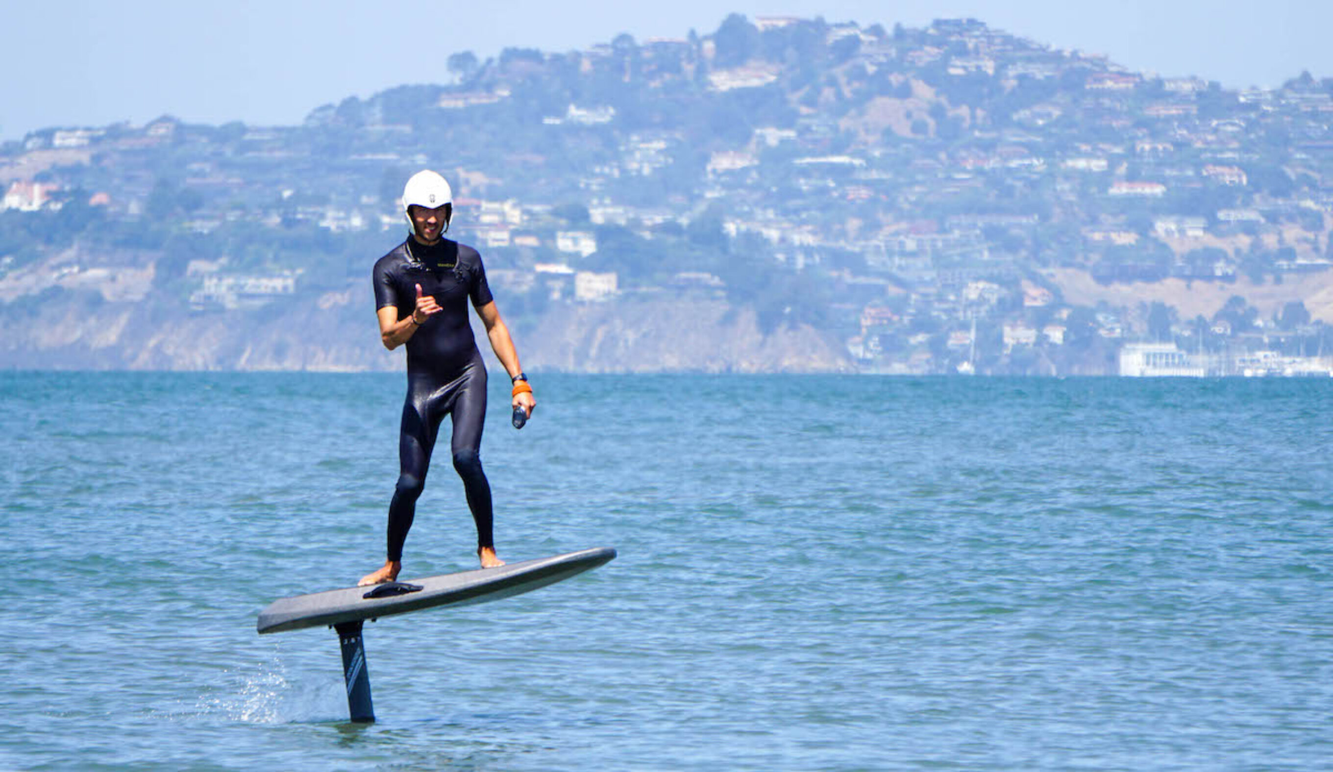 Riding the Waydoo Flyer One+ in the San Francisco Bay