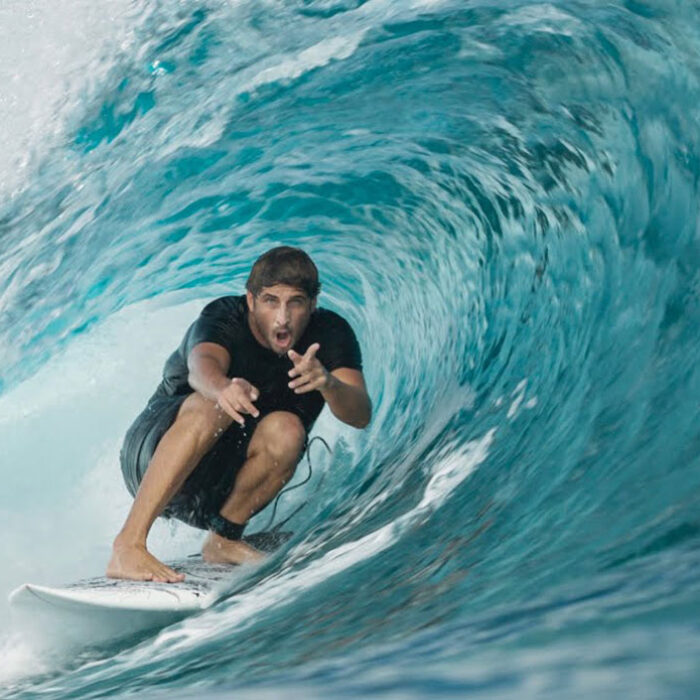 Clay Marzo surfing Desert Point