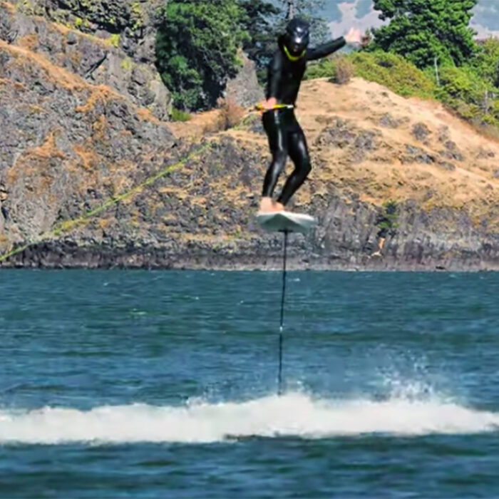 These Guys Attempted to Ride the World's Tallest Foil Board