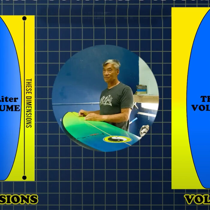 glenn pang on surfboard volume