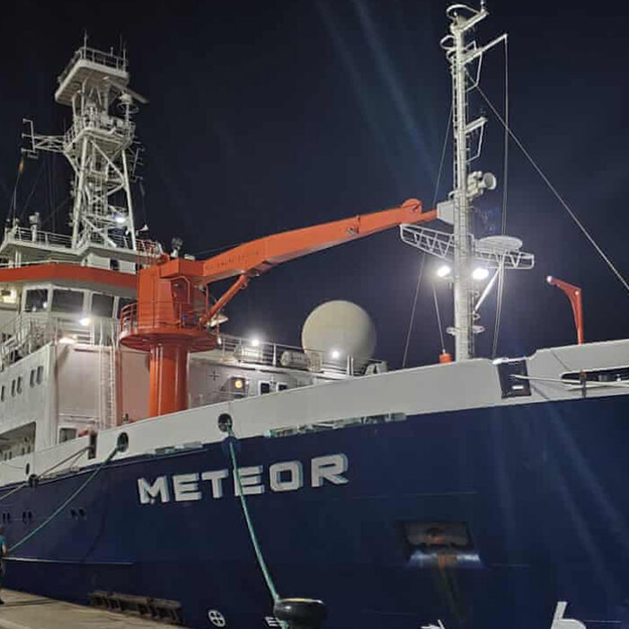 The Meteor, a ship that found three underwater volcanoes and a sunken ship.