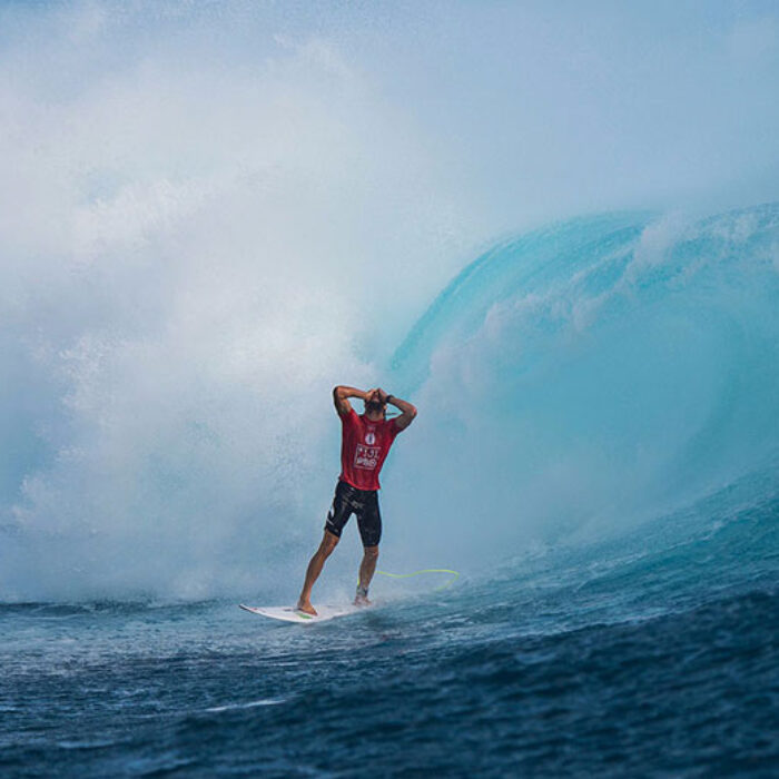Owen Wright surfing in Fiji