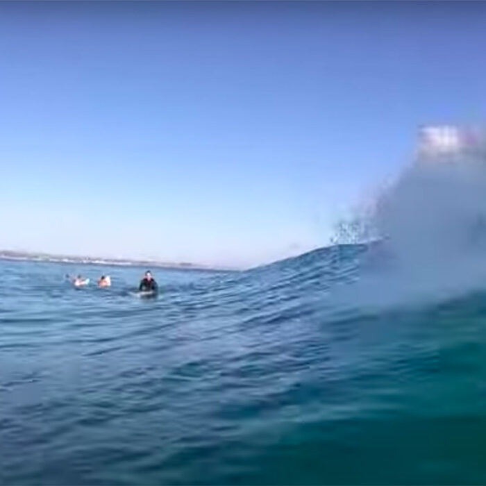POV Footage Shows There's Always a Terrifying Drop-in Lurking at Snapper Rocks