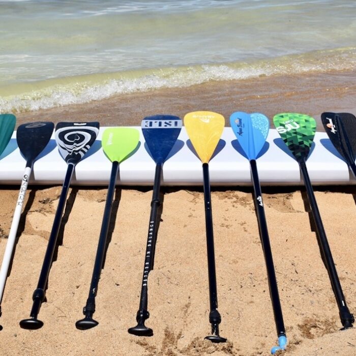 SUP Paddles on SUP board