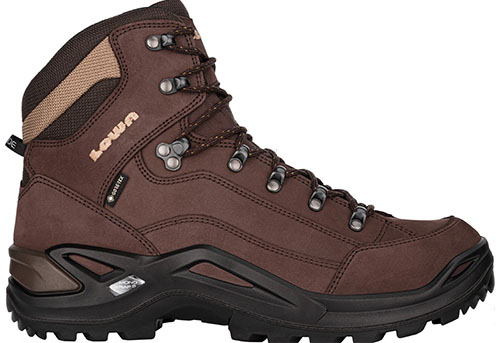 our pick for best all around hiking boots was lowa renegade mid GTX