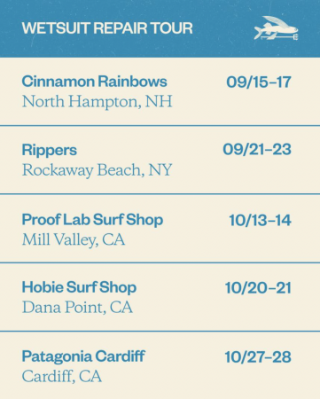 Wetsuit Repair Tour Dates