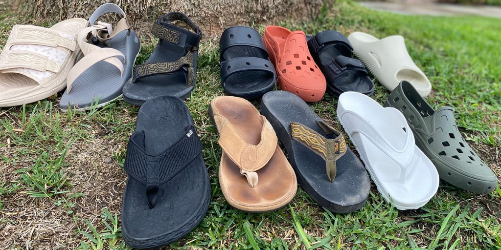 12 of the top sandals we reviewed for our list of the best mens sandals.