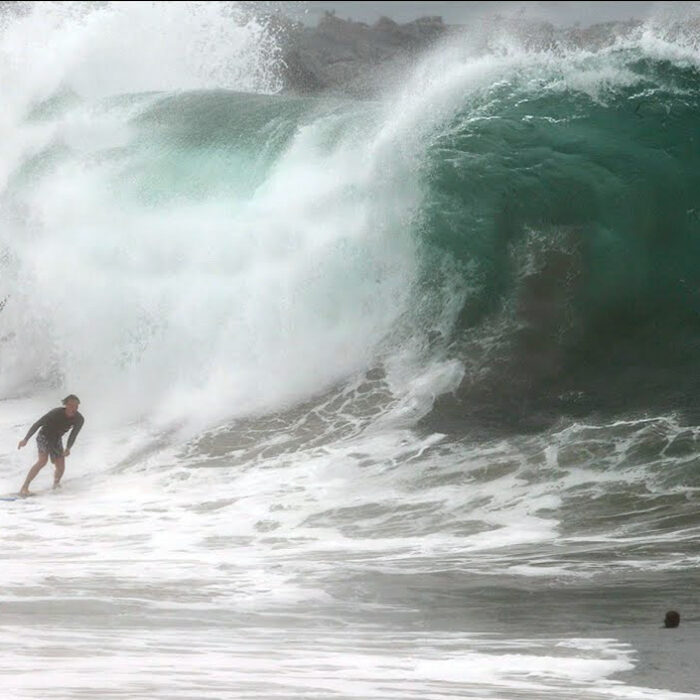 This Rowdy Wedge Footage Is Fueled by Raw Hurricane Swell