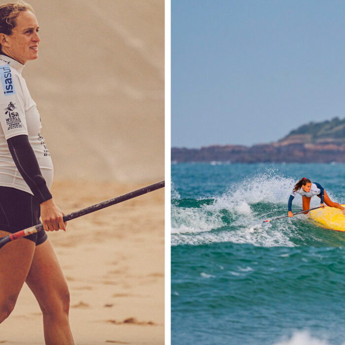 Big Wave Charger Justine Dupont Talks World Titles and SUP Surfing Pregnant