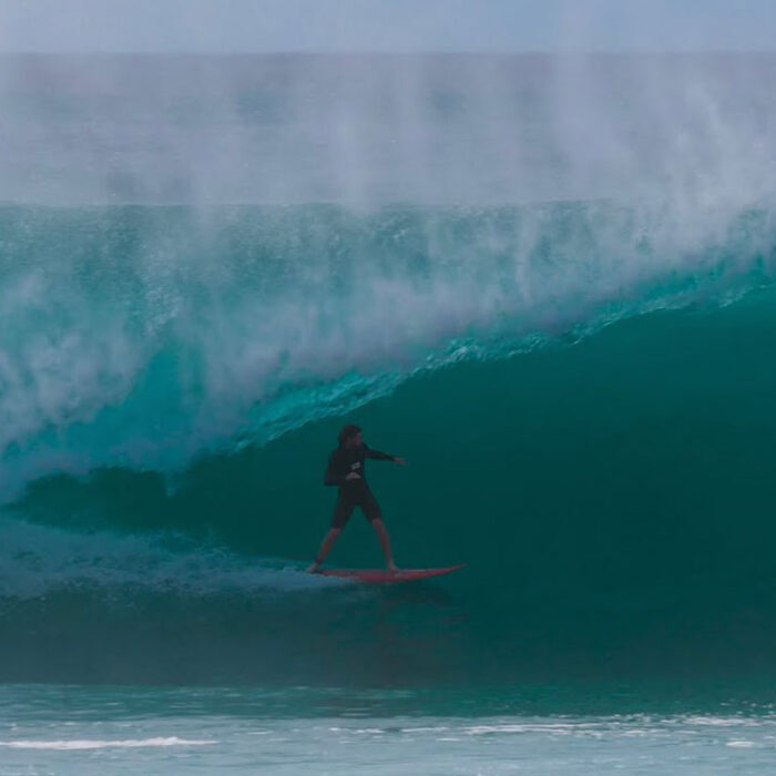 Nathan Florence surfing Pipeline