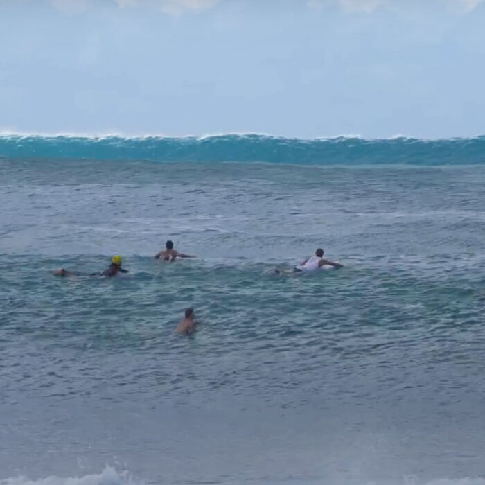 Koa Rothman surfing Pipeline