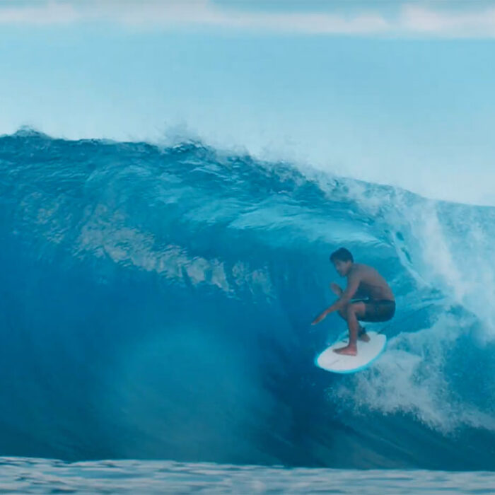 twin fin surfing