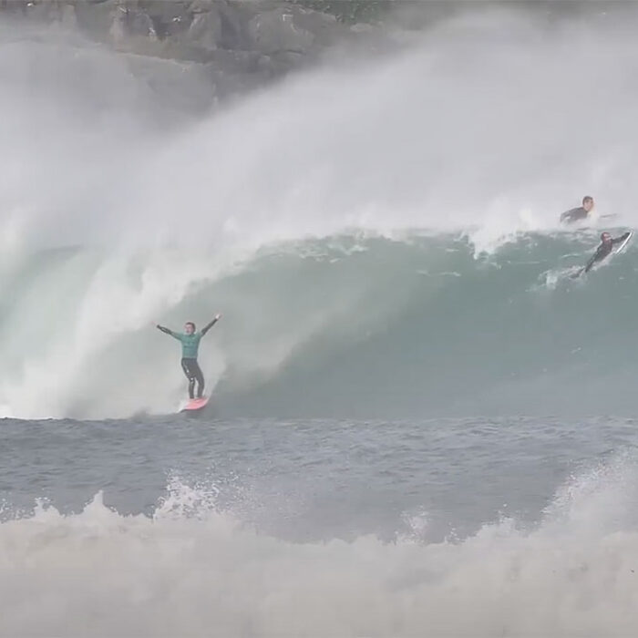 Surfing at Mundaka