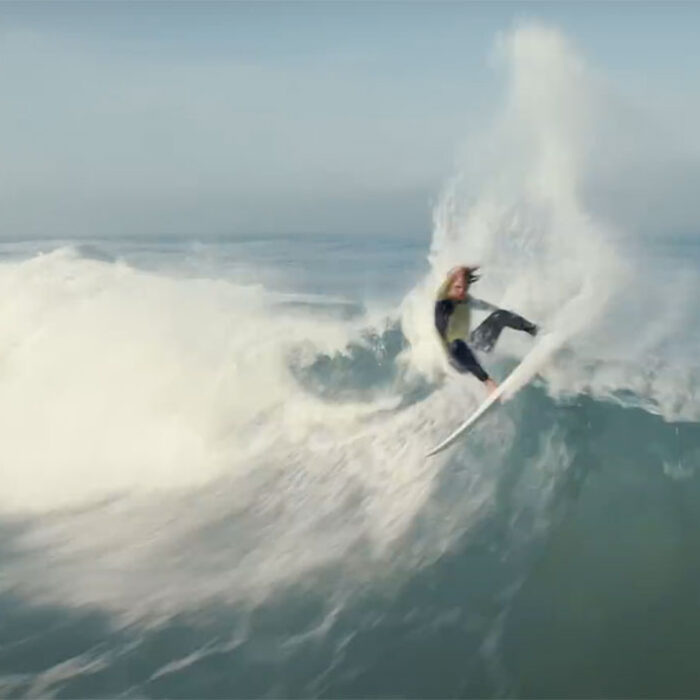 Nic von Rupp surfing in Aveiro