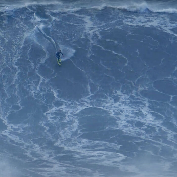 Sebastian Steudtner surfing Nazare