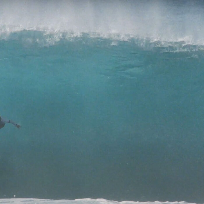 Noah Beschen surfing Pipeline