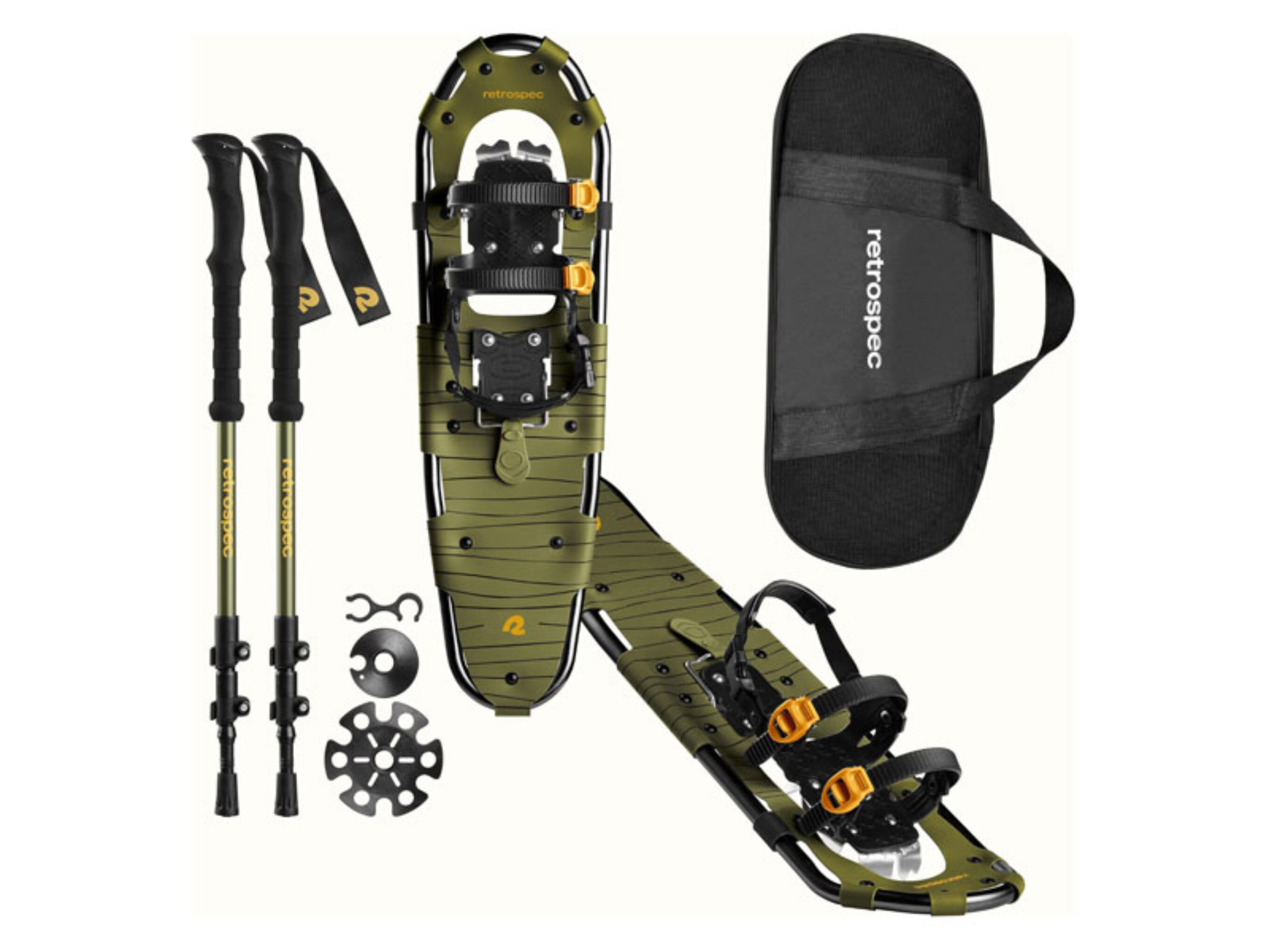 Retrospec Drifter Snowshoe Bundle with Trekking Poles