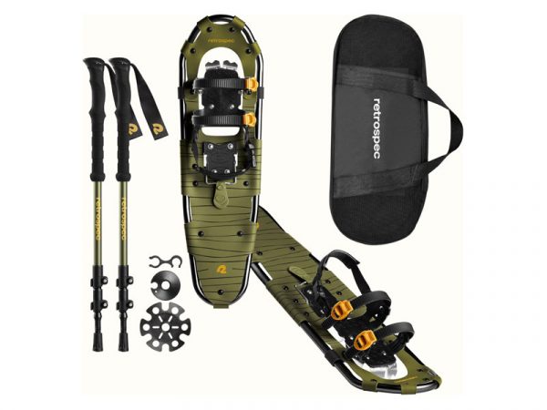 Retrospec Drifter Snowshoe Bundle with Trekking Poles