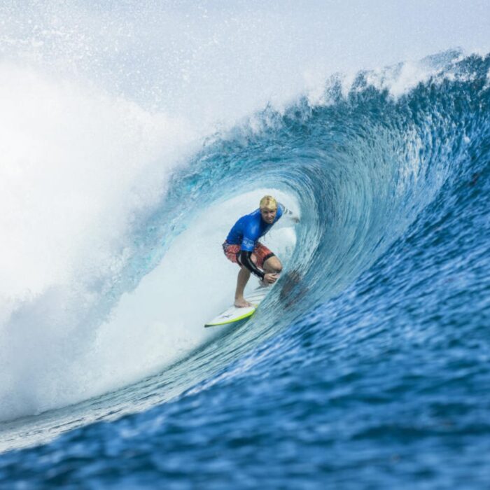 Nat Young (USA) placed 2nd in Heat 7 of Round Three at Billabong Pro Tahiti 2017