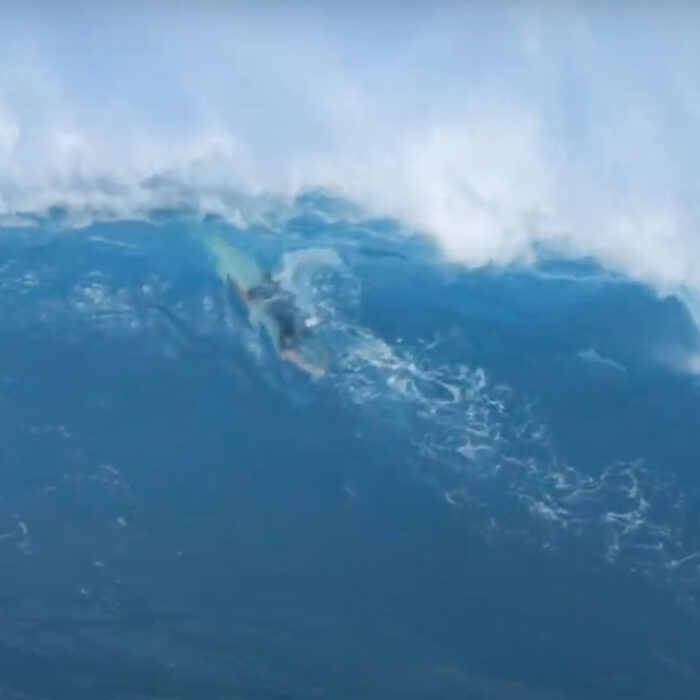 Ben Gravy surfing Waimea Bay