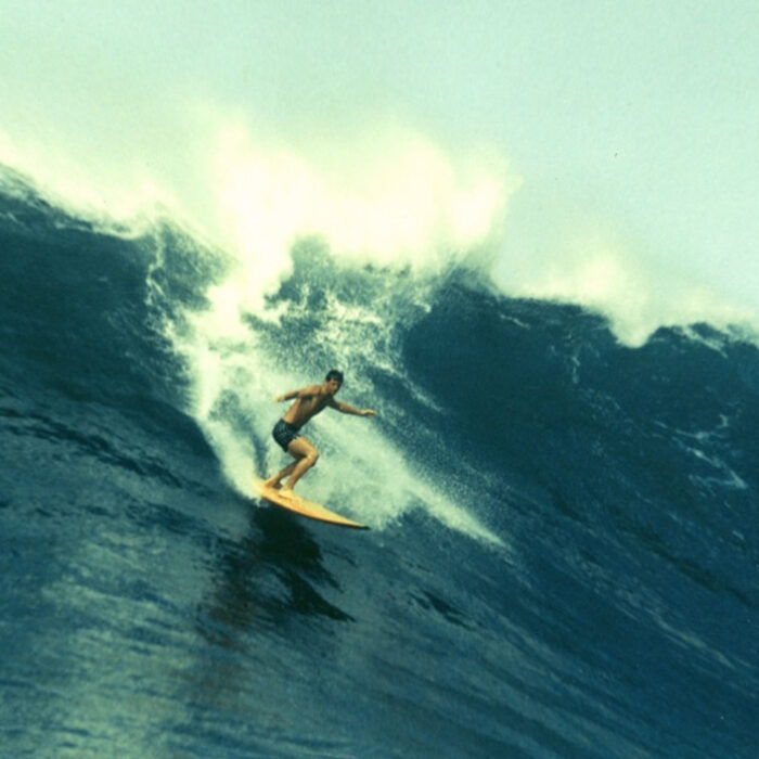Bing Copeland surfing Waimea. Photo: BC