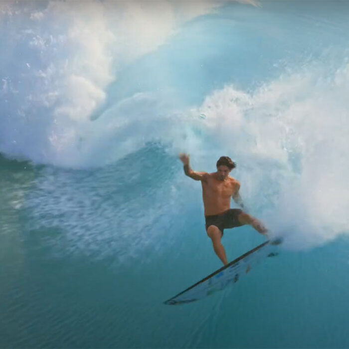 Gabriel Medina surfing at Surf Abu Dhabi