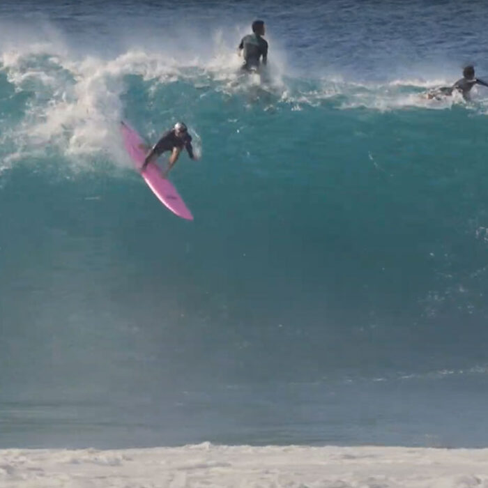 Jamie O'Brien surfing Pipeline