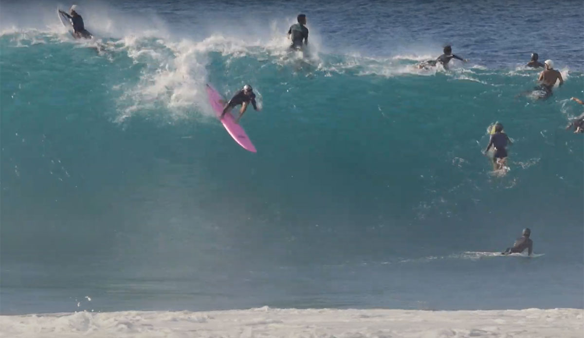 Jamie O'Brien Dominated Pipe on His Trusty Pink Soft Top - Vimarsana News