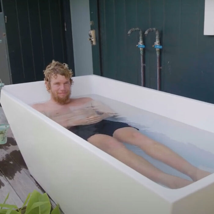 John John Florence ice bath