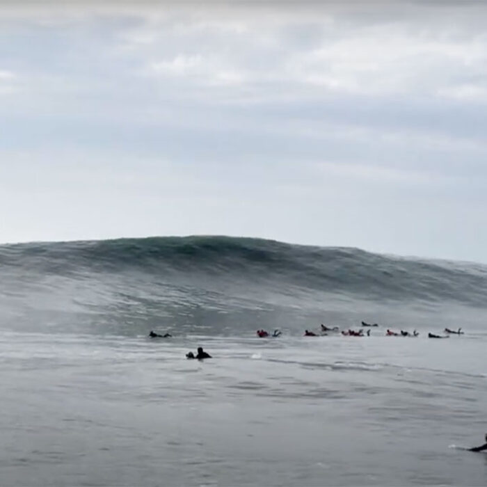 Maverick's surf Christmas Day