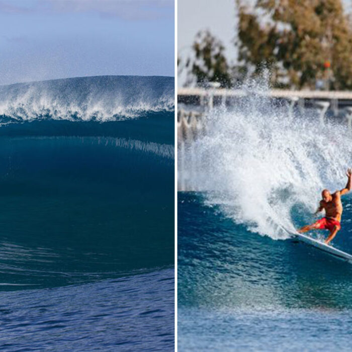Olympic surfing at Teahupoo