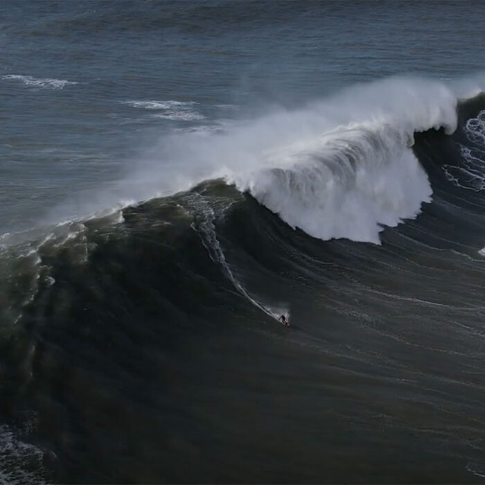 Peter Mel surfing Maverick's