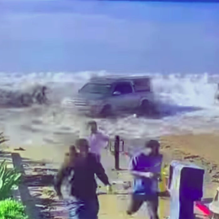 Powerful Wave Slams Into Ventura, Calif. Road, Taking Out Cars and Sending People to the Hospital