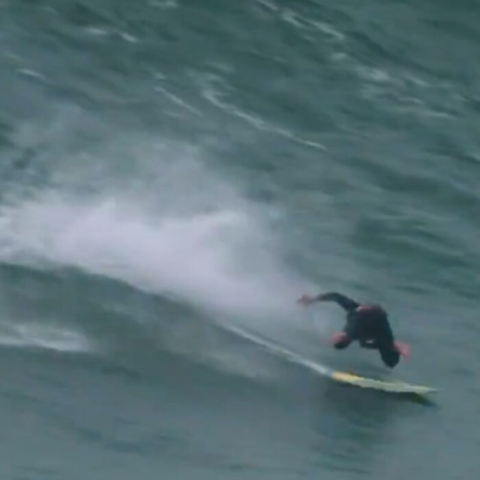 Italo Ferreira skimboarding Nazaré