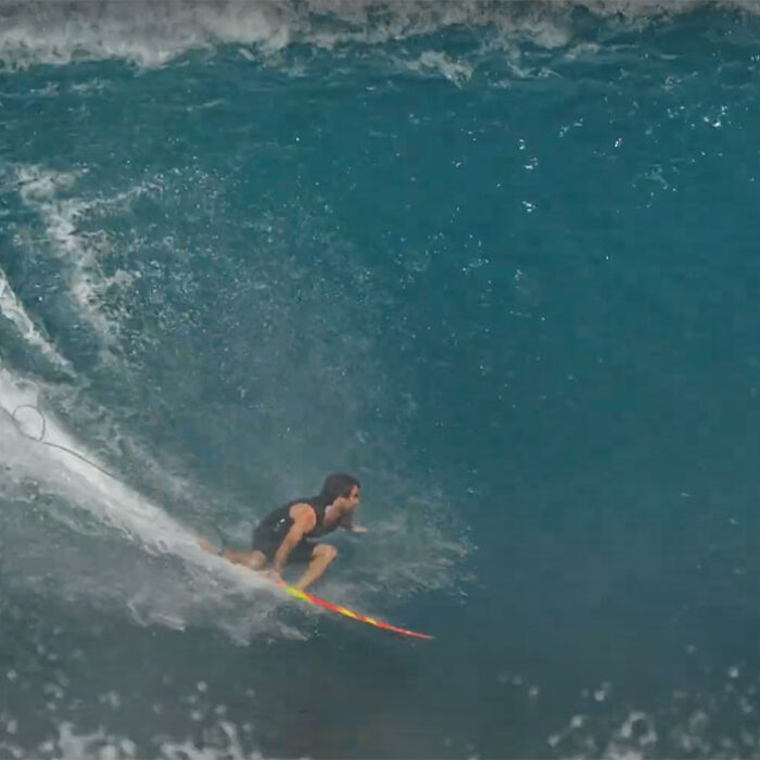 Mason Ho surfing Pipeline