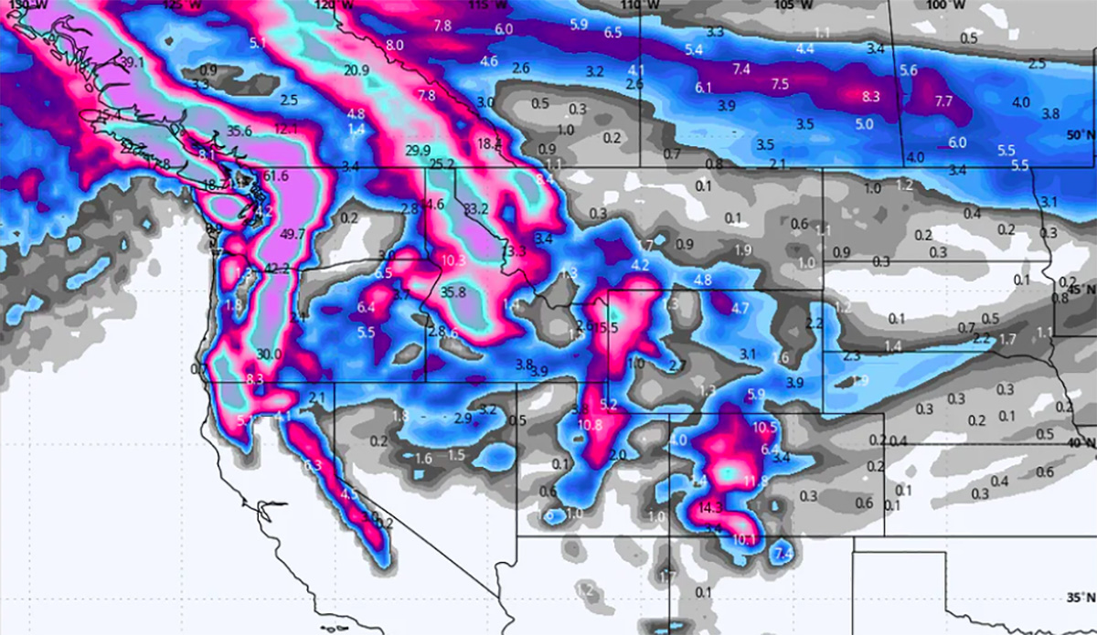 Parts of the West Could Get 5-7 Feet of Snow in the Next Week - Vimarsana News