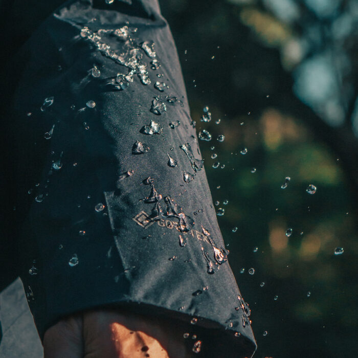 Gore Tex and DWR on the Patagonia Stormshadow Parka