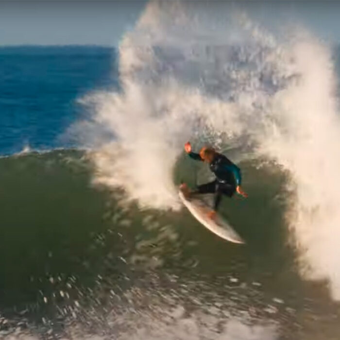 Caity Simmers and Friends Share a Classic Winter Surf at Home in Oceanside