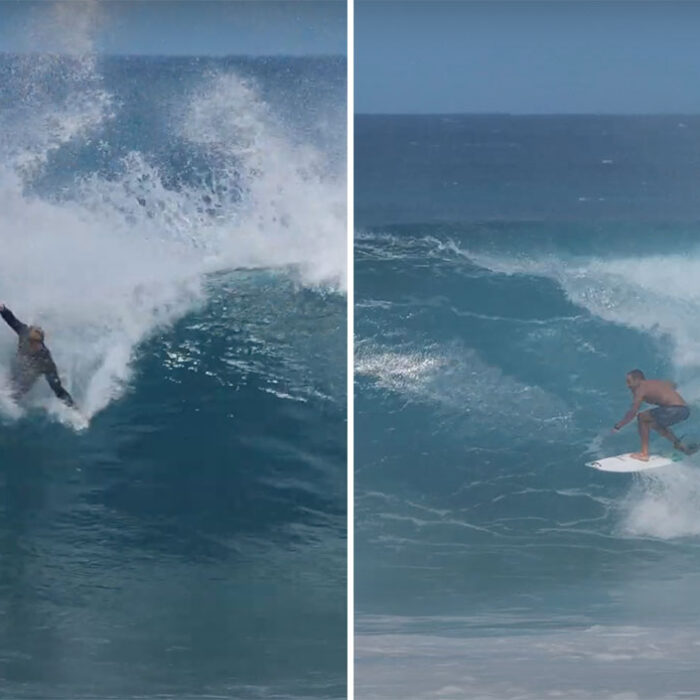 John John Florence and Jack Johnson surfing Rocky Point