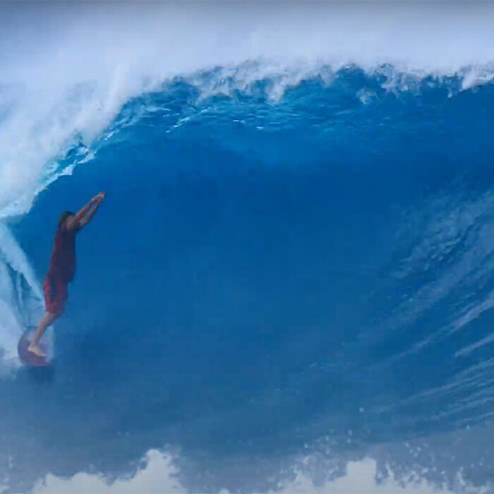 Clay Marzo surfing at home