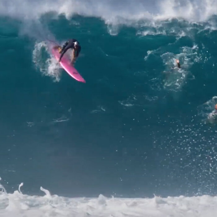 Jamie O'Brien surfing Pipeline